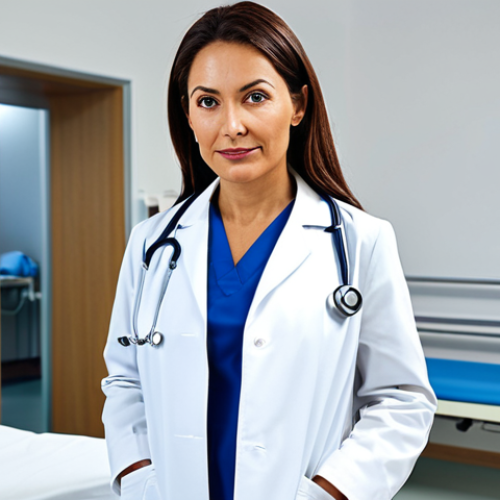 응급구조사 직무와 관련된 도서 리뷰 - **

"A confident female doctor in a clean, modern hospital examining room, wearing a professional wh...