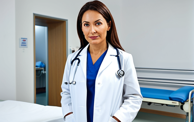 응급구조사 직무와 관련된 도서 리뷰 - **

"A confident female doctor in a clean, modern hospital examining room, wearing a professional wh...