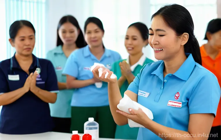 응급구조사와 독극물 중독 응급처치 - **Prompt 2: Home Safety and Child Prevention**
    "A bright, clean, and organized kitchen in a mode...